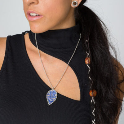 nachhaltiger Schmuck - Halskette Blue Blossom
