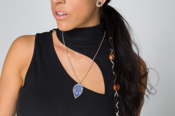 nachhaltiger Schmuck - Halskette Blue Blossom
